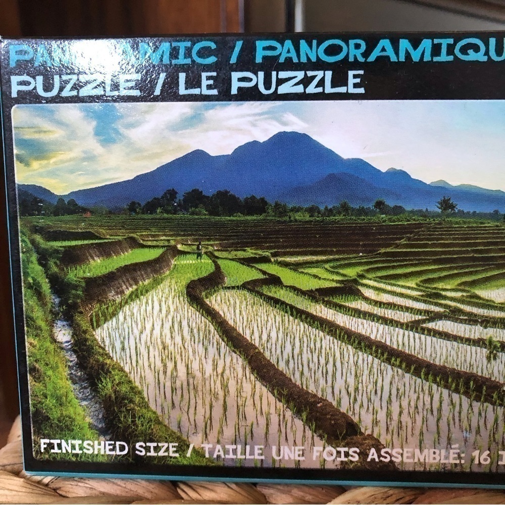 Panoramic Puzzle: Morning Rice Fields 101pc - Picture 2 of 3